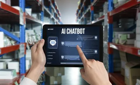 Generative AI virtual assistant tools for prompt engineer and end user snugly Stock Photos