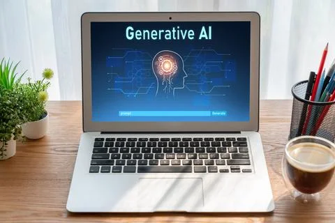 Generative AI virtual assistant tools for prompt engineer and end user snugly Stock Photos
