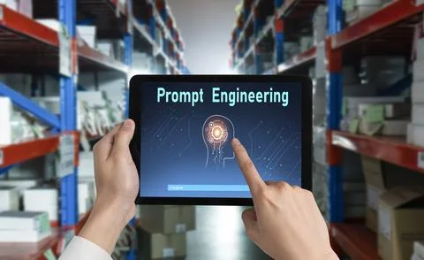 Generative AI virtual assistant tools for prompt engineer and end user snugly Stock Photos