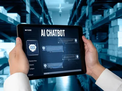 Generative AI virtual assistant tools for prompt engineer and end user snugly Stock Photos