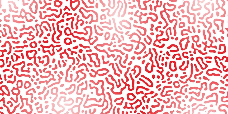 Generative algorithm psychedelic red background. Reaction-diffusion or turing 스톡 일러스트