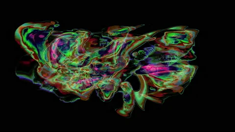 Generative Art 1015: Abstract Video Background Stock Footage 158962364
