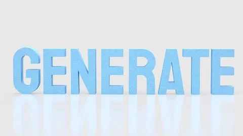 Generative Artificial Intelligence Concept for Digital Creation 3d render. Stock Illustration