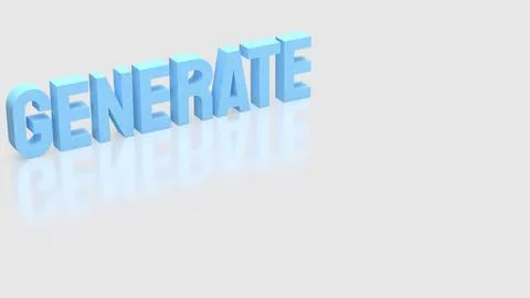 Generative Artificial Intelligence Concept for Digital Creation 3d render. Ilustración de archivo