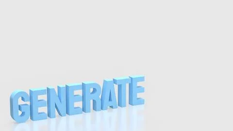 Generative Artificial Intelligence Concept for Digital Creation 3d render. Ilustración de archivo