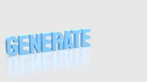 Generative Artificial Intelligence Concept for Digital Creation 3d render. イラスト素材