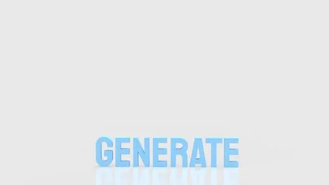 Generative Artificial Intelligence Concept for Digital Creation 3d render. Stock Illustration