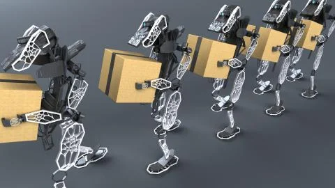 Generative Automation - 3D Illustration Stock Illustration