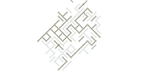 Generative Diagonal Flow Lesotho Map Animation Stock Footage 324563308
