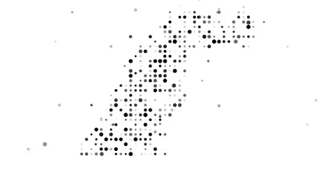 Generative dots forming map of Ethiopia Stock Footage 314552525