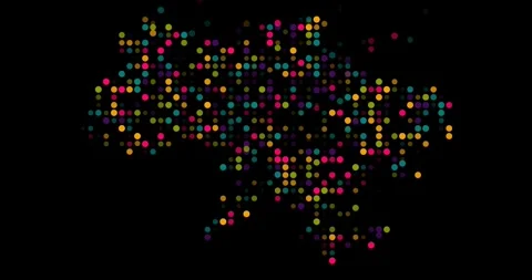 Generative Drop Motion Ukraine Map Effect Stock Footage 312259879