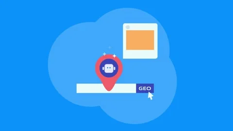 Generative engine optimization for local business SEO, animation. Stock Footage 337956155