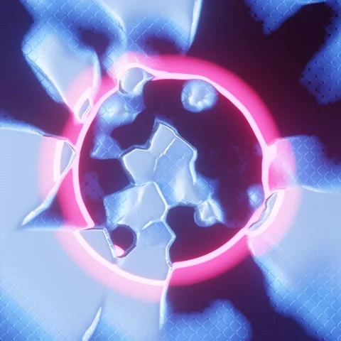 Generative Fluid Circle Video stock 153820284