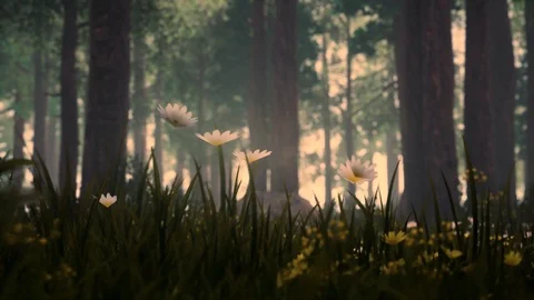 Generative Forest Series Stock Footage 126698326