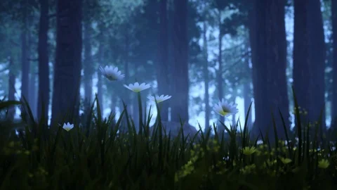 Generative Forest Series Stock Footage 126698542