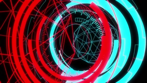 Generative next 02 red 動画素材 172198942