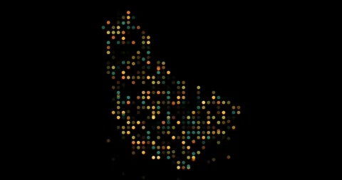 Generative Particles Coalesce Creating Barbados Map Outline Stock Footage 319641632
