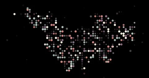 Generative Particles Coalesce Creating Saint Barthelemy Map Outline Stock Footage 319694970