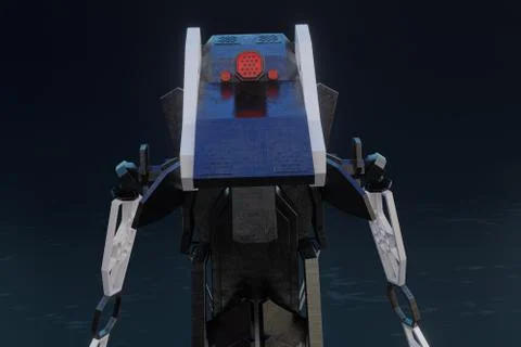 Generative robot - 3D Illustration Stock Illustration