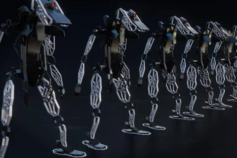 Generative robot - 3D Illustration Illustrazione stock