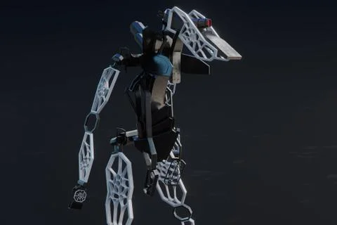 Generative robot - 3D Illustration Illustrazione stock