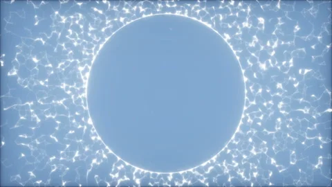 The generator of attention. Solar disk with connectors.Fly through abstract 3D Stock Footage 97508837