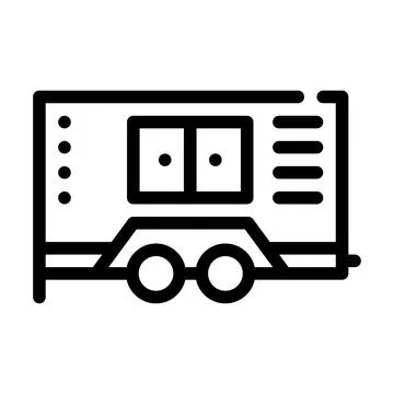 Generator building equipment line icon vector illustration 스톡 일러스트