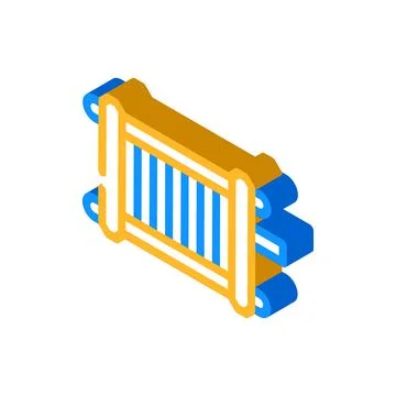 Generator hydrogen isometric icon vector illustration Illustrazione stock