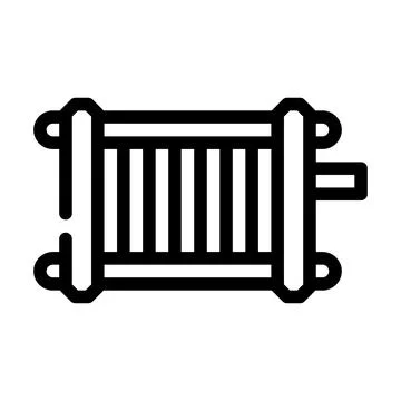 Generator hydrogen line icon vector illustration イラスト素材