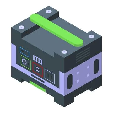 Generator icon isometric vector. Power energy イラスト素材