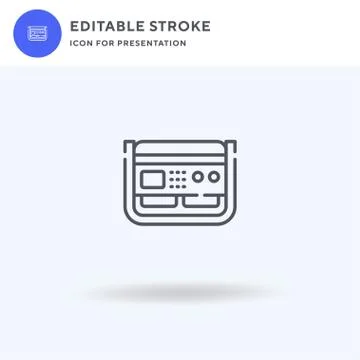Generator icon vector, filled flat sign, solid pictogram isolated on white, logo イラスト素材