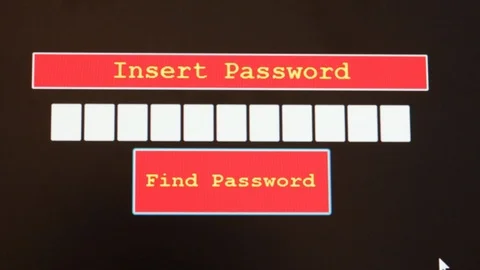 Generator of letters and numbers at random to find the password Stock Footage 102466447