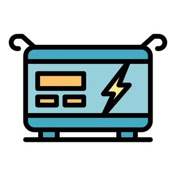 Generator machine icon vector flat イラスト素材