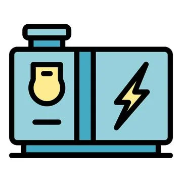 Generator pipe icon vector flat イラスト素材
