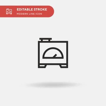 Generator Simple vector icon. Illustration symbol design template for web mob Illustrazione stock