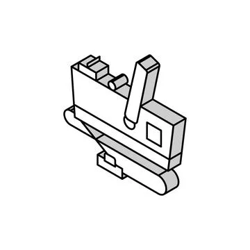 Generator smoke isometric icon vector illustration イラスト素材