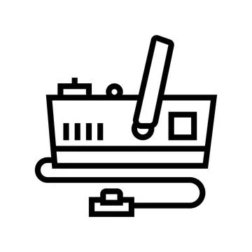 Generator smoke line icon vector illustration イラスト素材