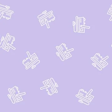 Generator smoke line seamless pattern Stock Illustration