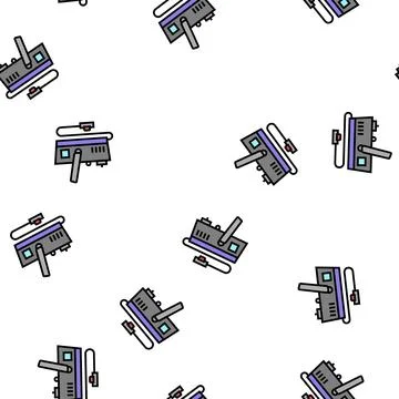 Generator smoke vector seamless pattern イラスト素材
