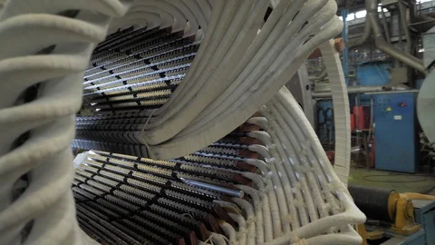 Generator stator power engineering Stock Footage 88217015