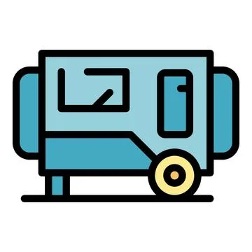 Generator supply icon vector flat イラスト素材