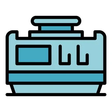 Generator voltage icon vector flat イラスト素材