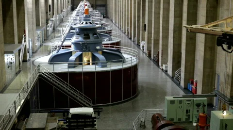 Generators at Hoover Dam 스톡 동영상 697033