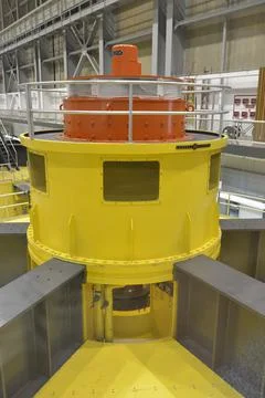 Generators inside Glen Canyon Dam, Coconino County, Arizona, USA Foto stock