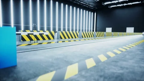 Generic 3d car crash test. Car destruction. Realistic 4k animation. Stock Footage 161038872