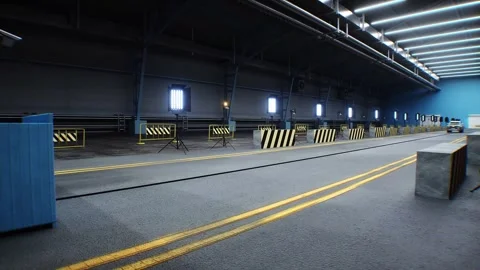 Generic 3d car crash test. Car destruction. Realistic 4k animation. Stock Footage 304671540