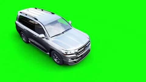 Generic 3d car crash test. Car destruction. Green screen isolate. 库存影片 304673099