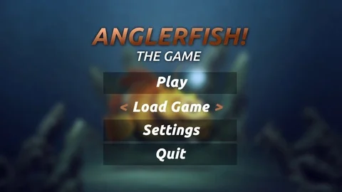 A generic 3D children's video game pause screen - Load Game Highlighted Stock Footage 83073268