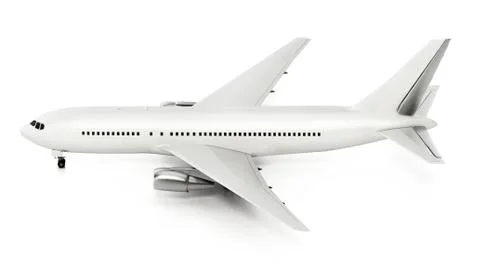 Generic airplane isolated on white background. 3D illustration Stock Illustration
