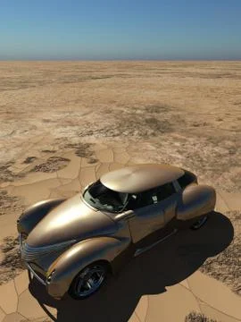Generic and futuristic model of car 3d rendering Stock-Illustration